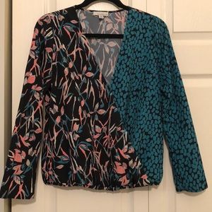 Surplice blouse